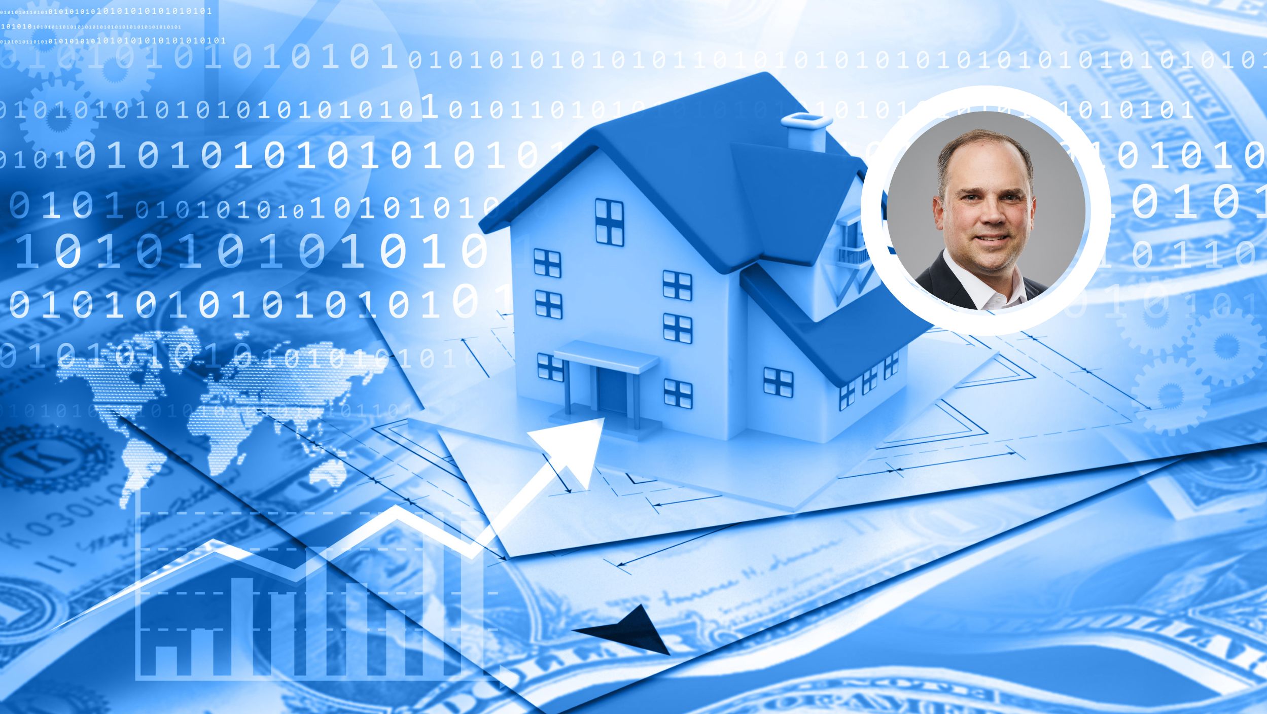 real estate market report illustration including photo of jeff bishop